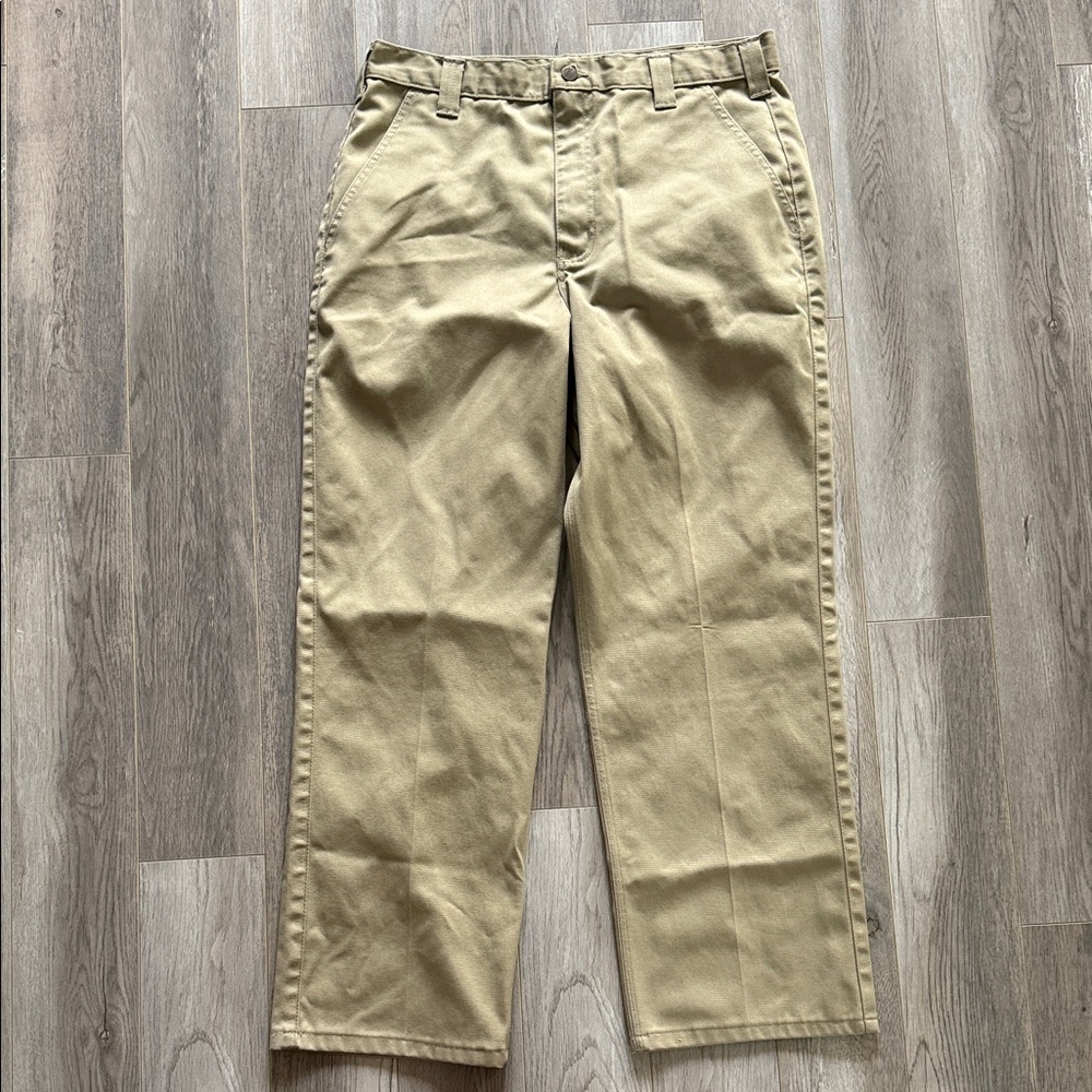 Carhartt Men's Tan Work Chinos - Straight Leg